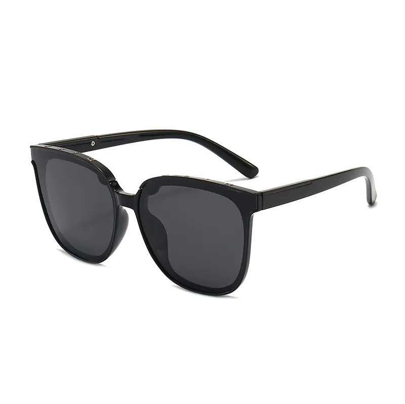 2022 베스트 셀러 편광 선글라스 디자이너 Mens Womens Letter 라운드 Frameless 브랜드 디자이너 운전 Sun Glass With box