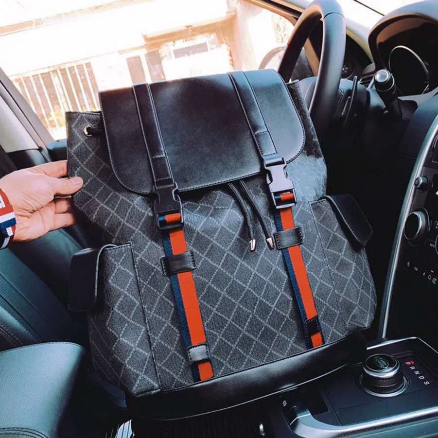 Designer-Rucksack Luxusmarken-Geldbeutel Doppelte Schultergurte Rucksäcke Frauen-Mappen-echtes Leder-Beutel-Dame Plaid-Geldbörsen Duffle-Gepäck durch Laptop-Taschen-Reisetaschen