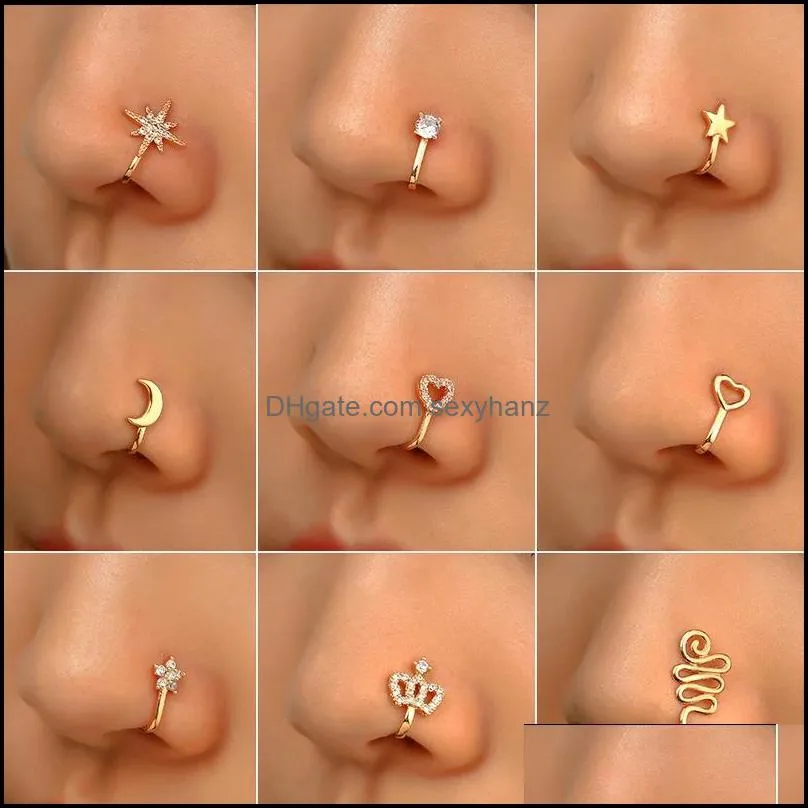 Black Nose Rings For Women Nose Piercings Jewelry Hoops Nose - Temu-pokeht.vn