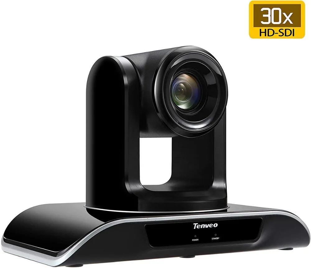 Tenveo VHD30N 30X ZOOM 1080PデスクトップHDビデオ会議USBプラグアンドプレイ超広角コンピュータWebカメラ