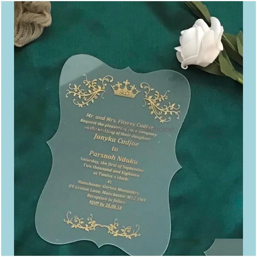Acrylic Custom Invitation,10pcs Free Shipping Invitations,Anniversary invitation,Acrylic wedding invitation, Acrylic invitation1