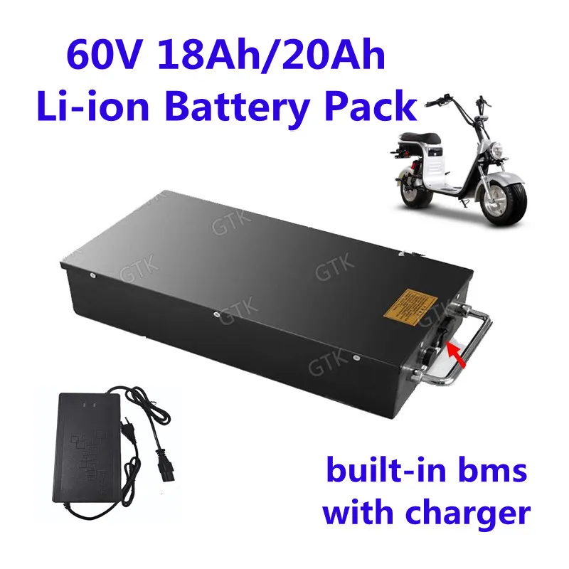 60V 18Ah/20Ah Lithium Ion Battery Pack Rechargeable Harley Electric Bicycles Batteria For X7 X8 X9 X20 With Charger