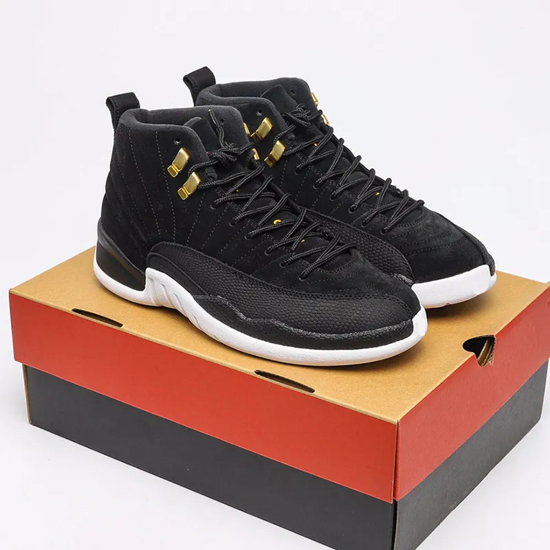 2021 Top Quality Jumpman 12 classical Basketball Shoes Reverse Taxi black 12s Designer Fashion Sport Running shoe With Box
