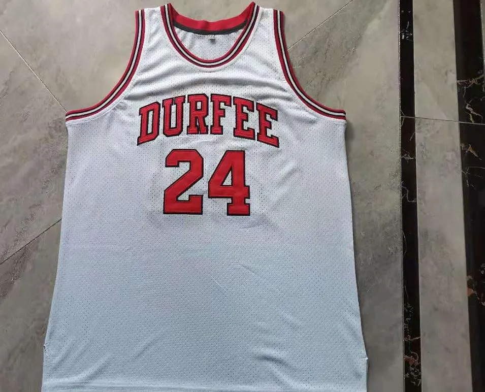 zeldzame basketbal Jersey mannen jeugd vrouwen Vintage #24 Chris Herren Limited Series Durfee High School College maat S-5XL aangepaste naam of nummer