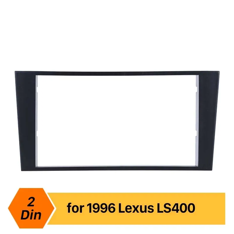 Double Din Car Stereo Radio Fascia Panel Trim Kit for 1996 Lexus LS400 Audio Fitting Adaptor Panel Plate Frame No gap
