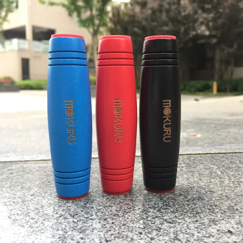 Wooden Mokuru Rollver Toys Stick Fidget Rollover Wood Spinner