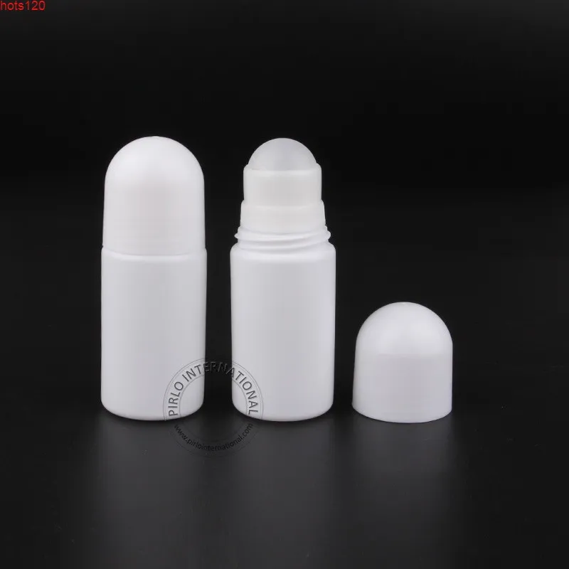 22 pçs / lote 50ml rolo de plástico vazio na garrafa desodorante roll-on mulheres cosméticos contêiner anti-transpirante 50g pequena gasso fothood qty