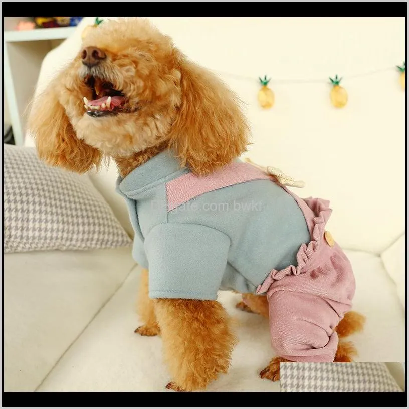 winter dog clothes bloomers bow pets outfits warm clothes for small dogs cat costumes coat jacket puppy sweater dogs chihuahua 201127