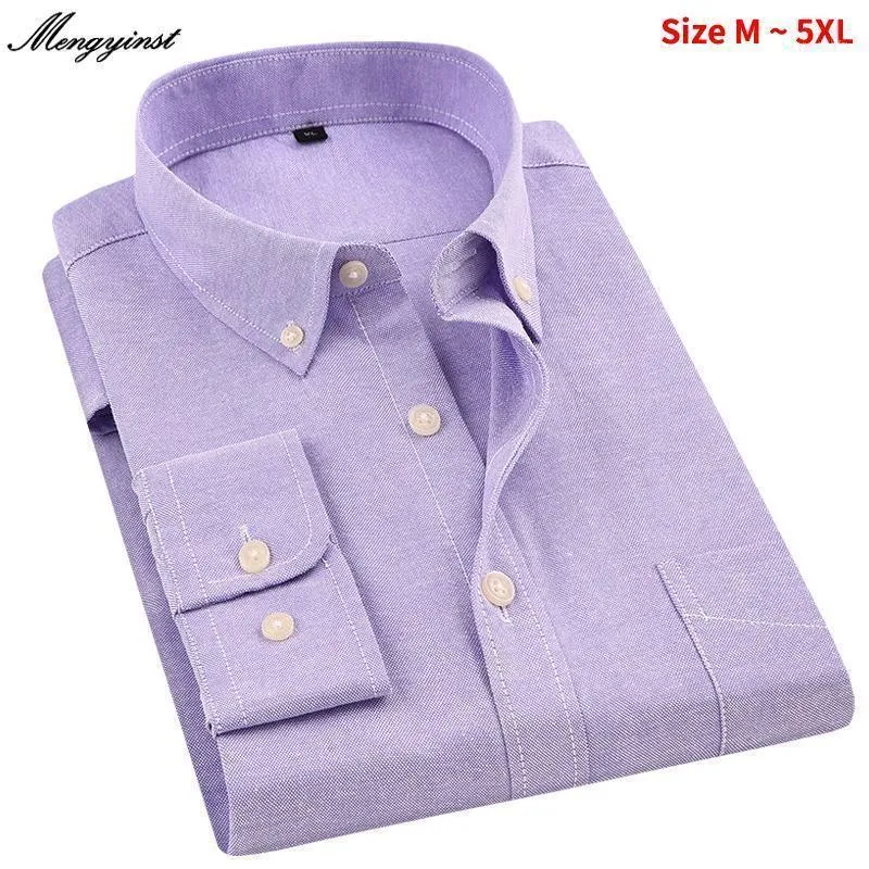 Hommes Coton À Manches Longues Oxford Chemises Business Casual Haute Qualité Design De Mode Mâle Robe Salopette1