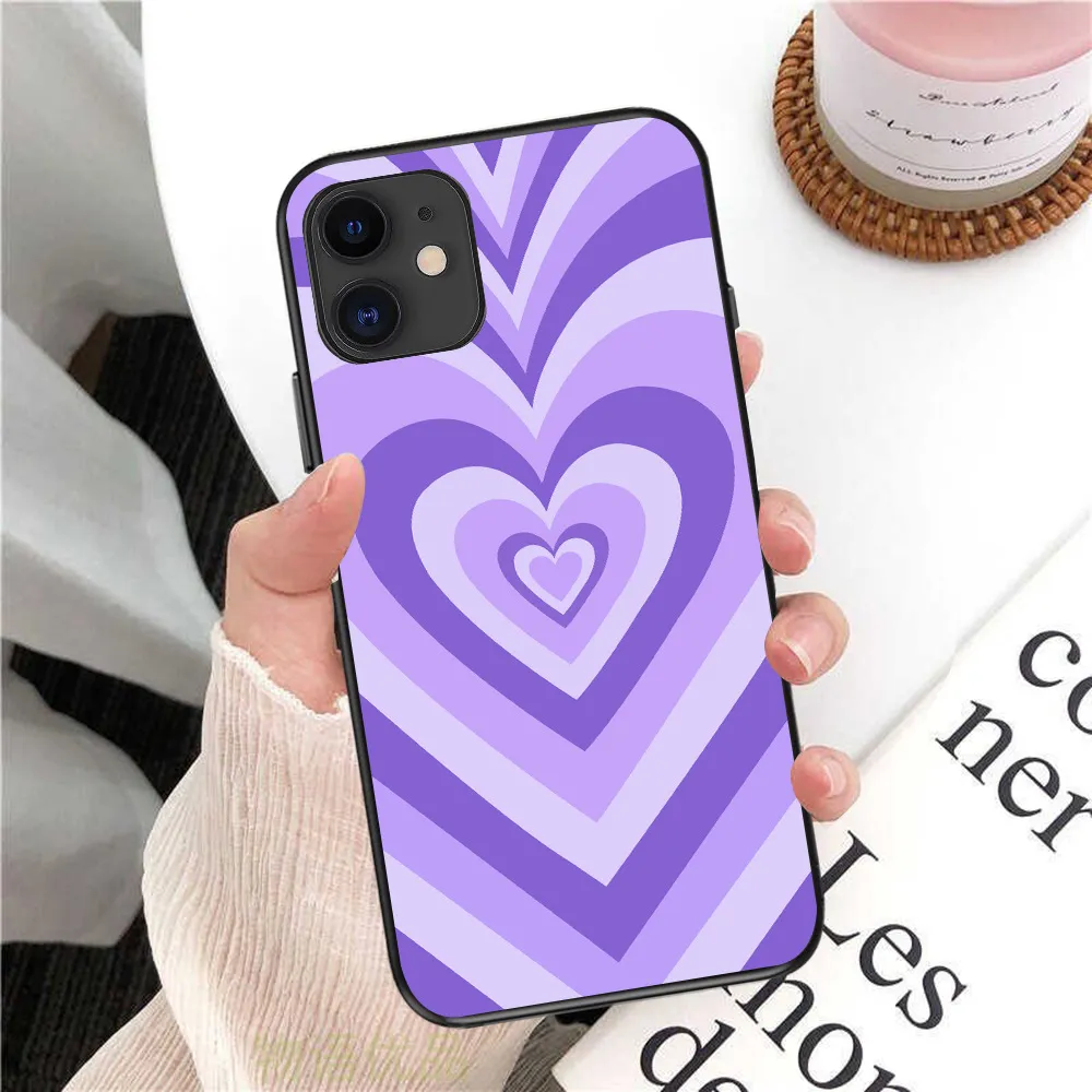 Чехлы для телефонов для iPhone 13 12 Mini 11 Pro Max XS X XR 6 7 8 плюс  сотовый телефон простые шаблон иллюстрации любовь пара модель