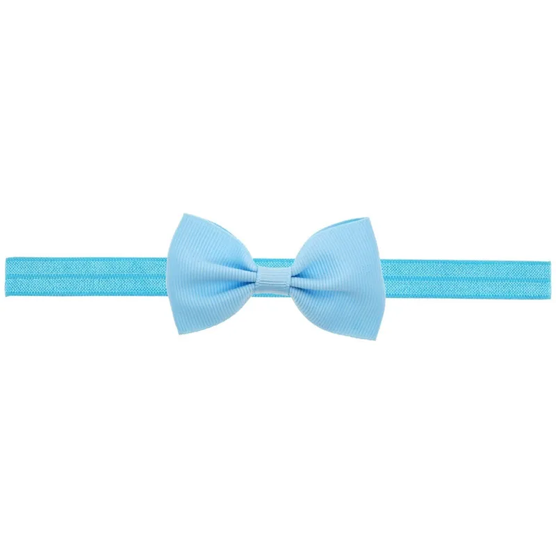 Groothandel 20 -stks Baby Girl Small Bow Tie Hoofdband Diy Grosgrain Ribbon Bows Elastische haarbanden voor peuter haaraccessoires 298 K2