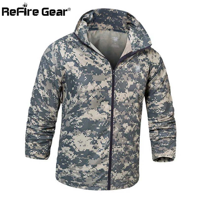 Navy Seals Army Tactical Camouflage Skin Jacket Men UPF50+ Thin Waterproof Raincoat Windbreaker Breathable Hood Military Clothes X0621