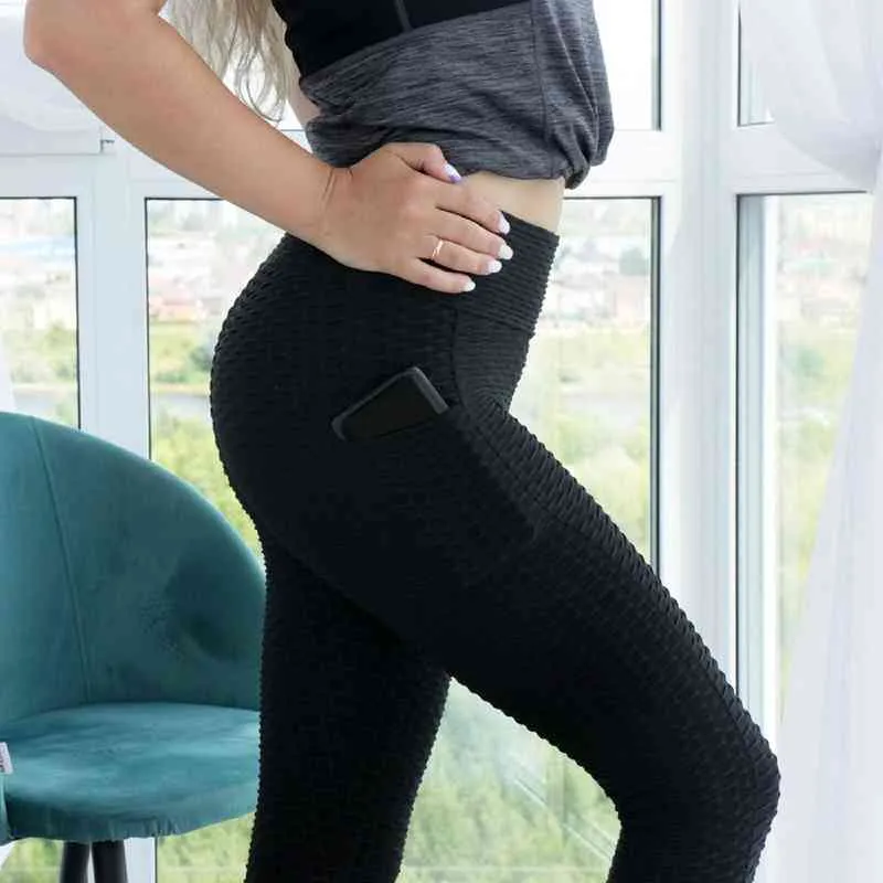 High Waist Yoga Leggings With Pockets For Women Sexy Tiktok Gym Leggings,  Fitness, And Sports Wear H1221 From Mengyang10, $5.85