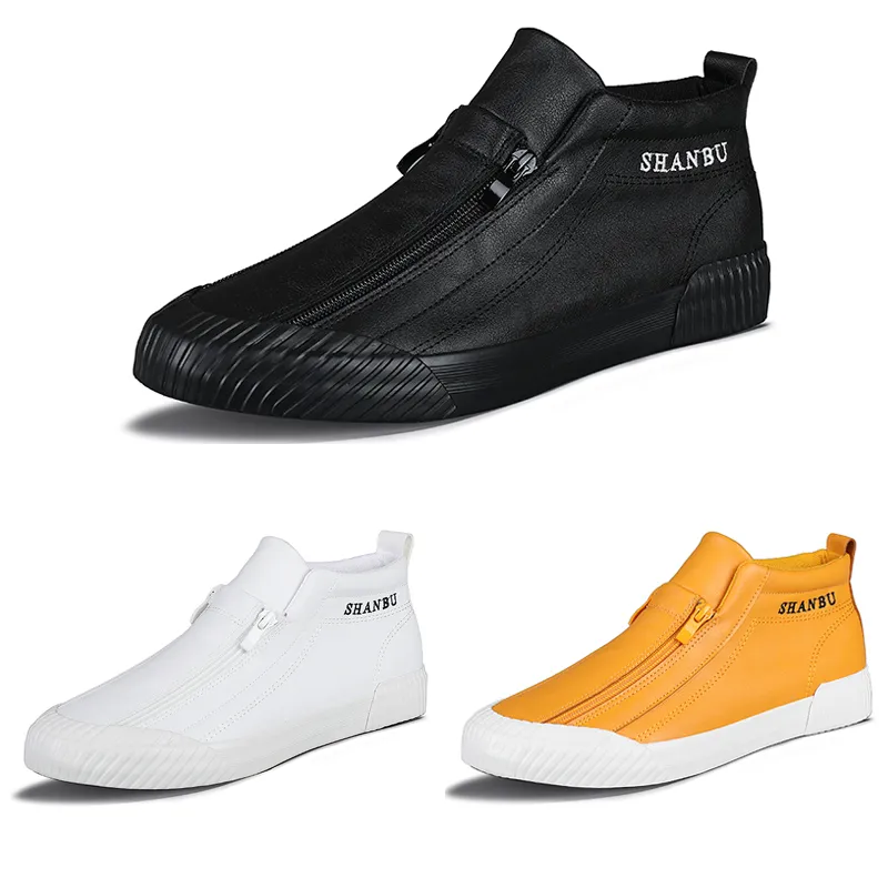 Nyaste män Kvinnor Running Skor Triple Svart Vit Gul Grå Fashion Mens Trainer Utomhus Sport Sneakers Walking Runner Sko Storlek 39-44