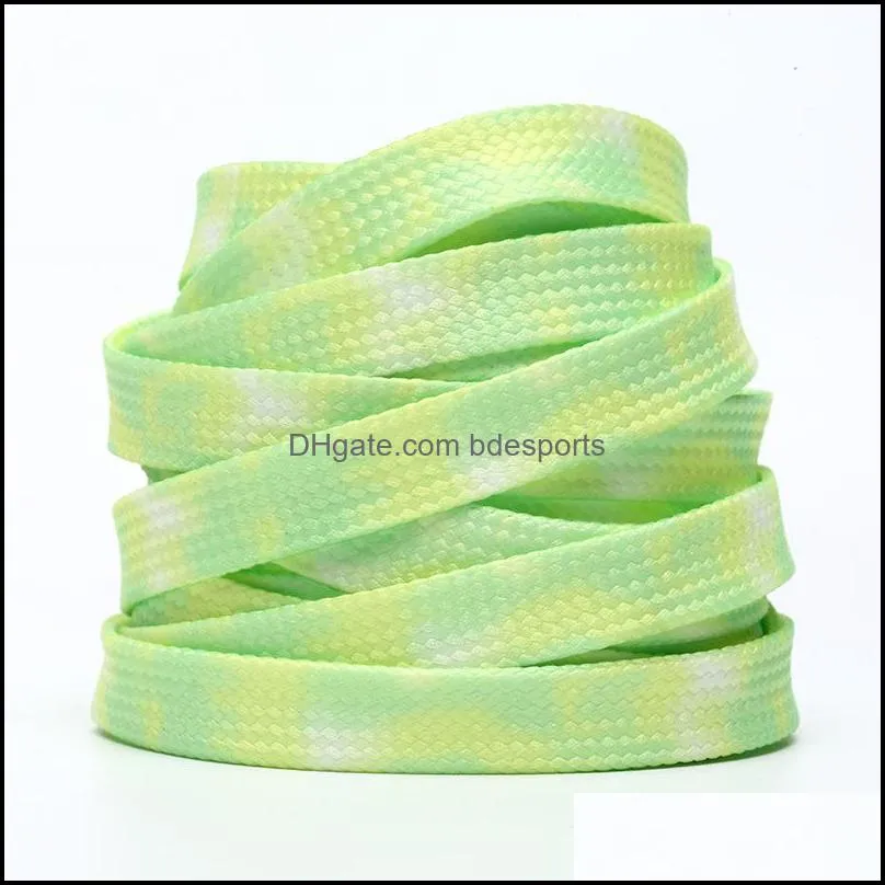 Tie Dye shoelaces Canvas shoes rope white grey blue Mint Green rust Pink fashion colorful laces length 100-180 cm