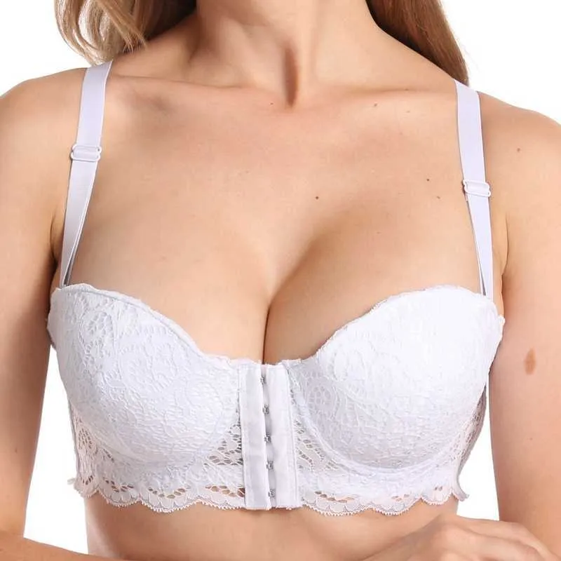Sexy Front Closure Demi Lace Push Up Bra For Women Non Padded Underwear In  C Cup Sizes 36 100 Parifairy Lingerie 210623 From Dou01, $5.47