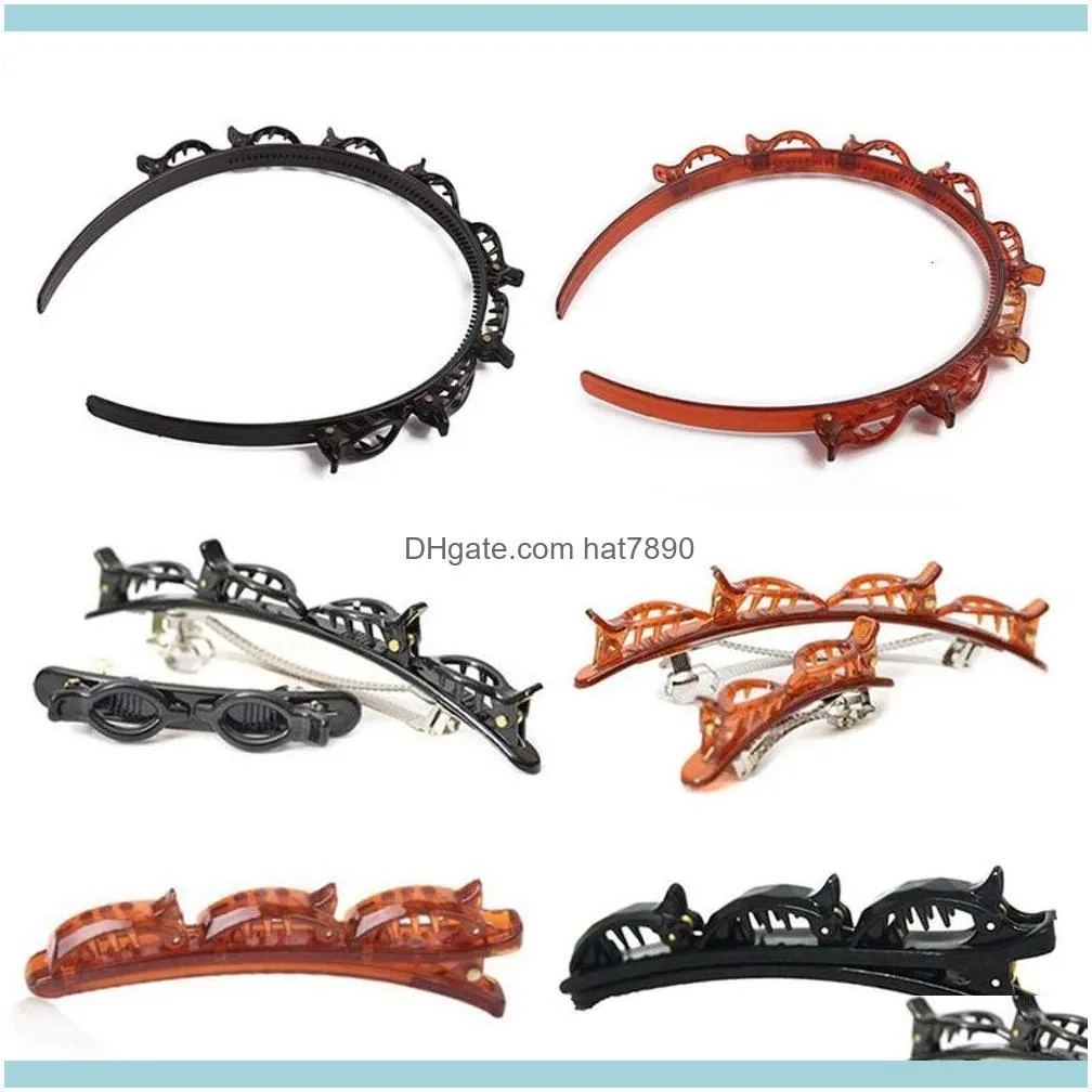 Unisex Alice Hairband Headband Men Women Sports Hair Band Metal Hoop Double Bangs Hairstyle Hairpin Comb