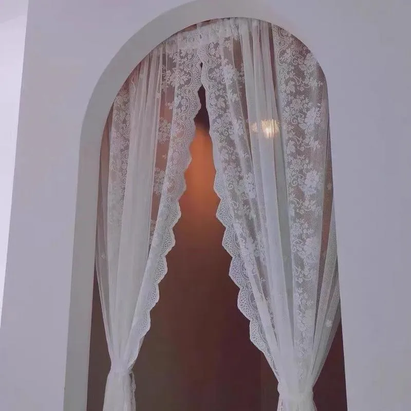 Tende Tende Moderne Tende Di Tulle Di Lusso Soggiorno Camera Da Letto Cucina Decorazione Finestra A Bovindo Ricamo Fiori Finiti