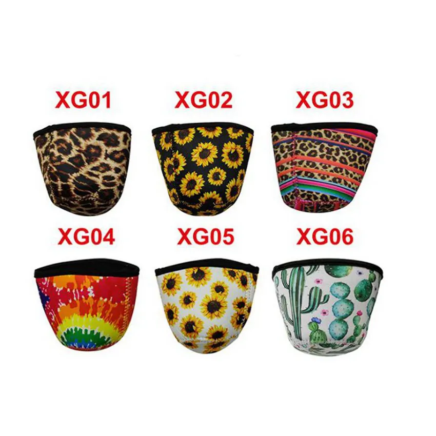 8,5 см * 8 см Держатель мороженого Человек Инструменты Neoprene LeoPard Подсолнечника Can Color Cover Coin Cup Cyz3016