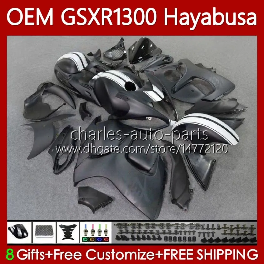 Suzuki için OEM Hayabusa GSXR-1300 GSXR 1300 CC 1300CC 77NO.24 GSXR1300 08 2008 2009 2010 2011 2012 2013 GSX R1300 2014 2015 2016 2017 2018 2019 Perazik Seti Düz Siyah