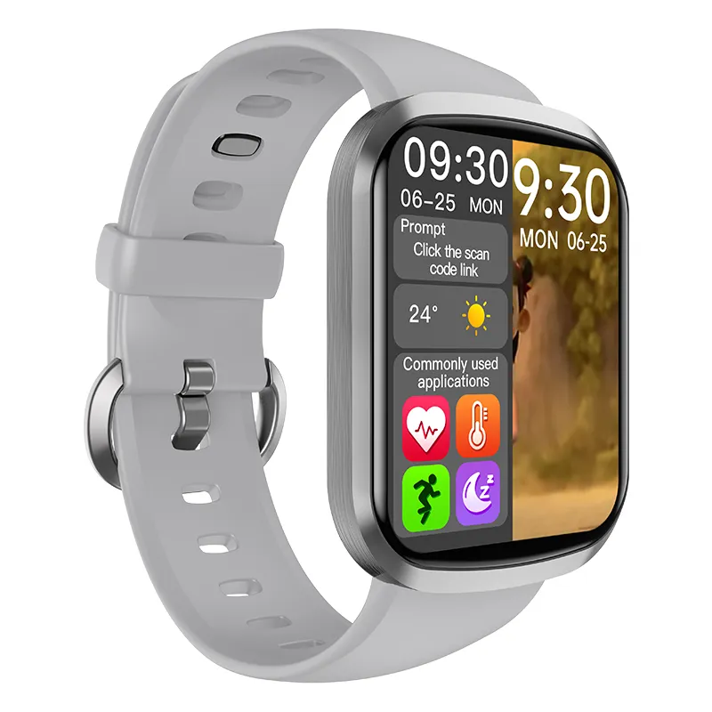 HW13 1,57 pouces Montre Intelligente Femmes Moniteur de Fréquence Cardiaque Plein Écran Tactile Bande de Remise en Forme Hommes Étanche Smartwatch Sport pour iOS Android