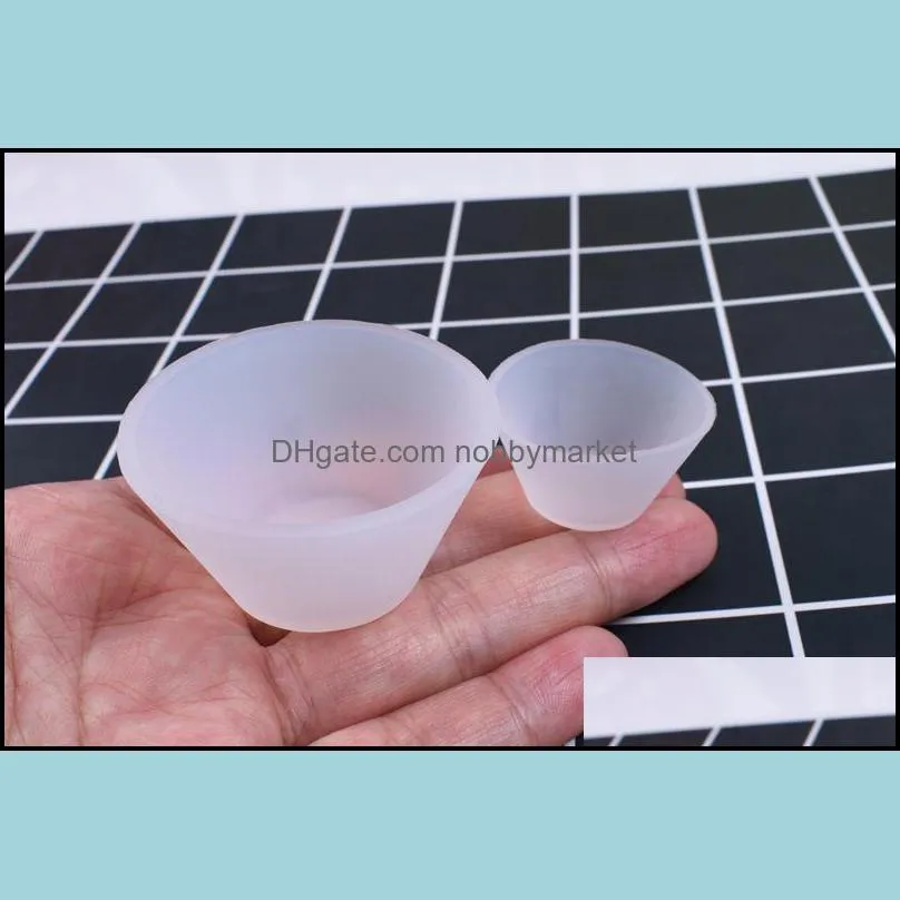 Mini Silicone Cups Color Mixing Cup Flexible Silicone Rubber UV Resin Mixing Cups Washable Epoxy Resin Tools