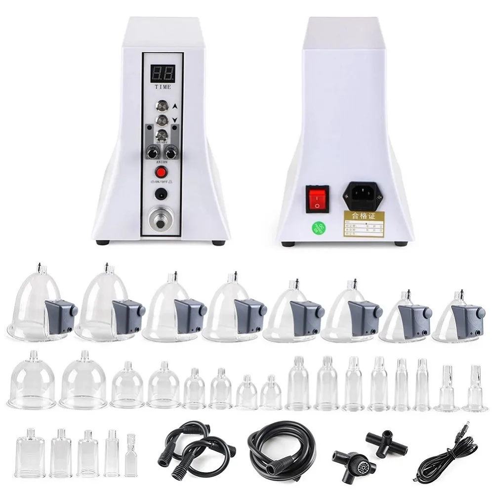 Vacuum Cups Breast Enlargement Lymph Detox Breast Lift Beauty Salon Spa Machine & Lymphatic Drainage