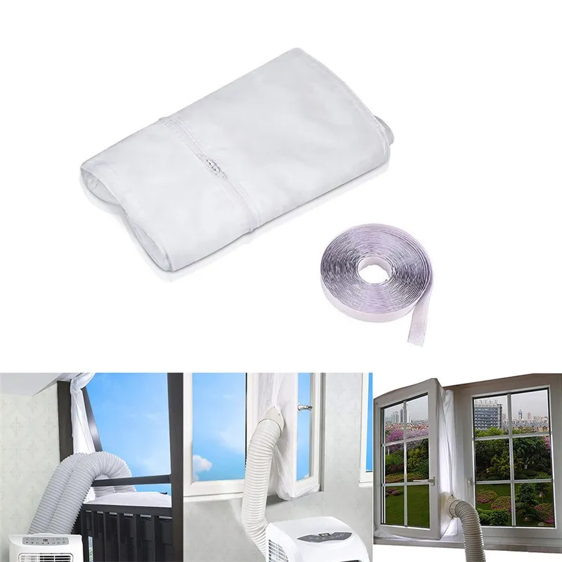 AirLock Window Seal Cloth Plate Air-Conditioning White Universal Home Flexible Waterproof Soft Board For Mobile Air Conditioner