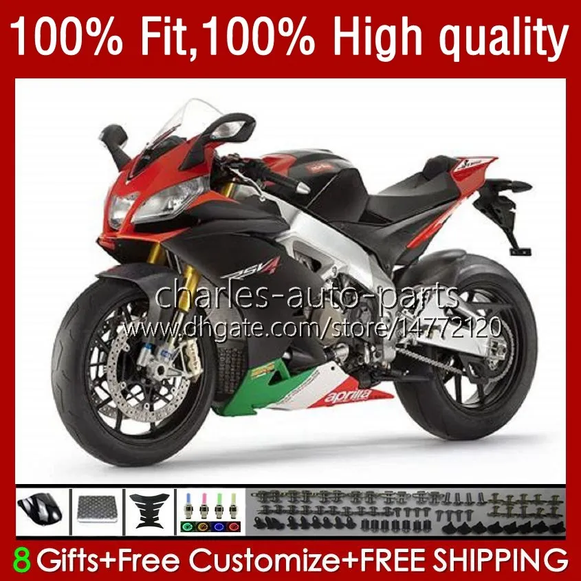 Carrozzeria OEM per Aprilia RSV1000RR RSV1000R 16-19 Corpo blk lucido 40No.133 RSV4 RSV-1000 RSV 1000 R RR 2016 2017 2018 2019 RSV1000 16 17 18 19 Carenatura per stampaggio ad iniezione