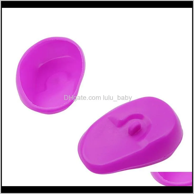 1 pair salon hair dye ear covers earmuffs prevent from stain 4 colors barber hairdressing accessories hair styling tools