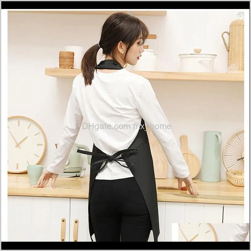 a01-fashion cute beauty manicure maternal infant coffee shop waiter overalls apron