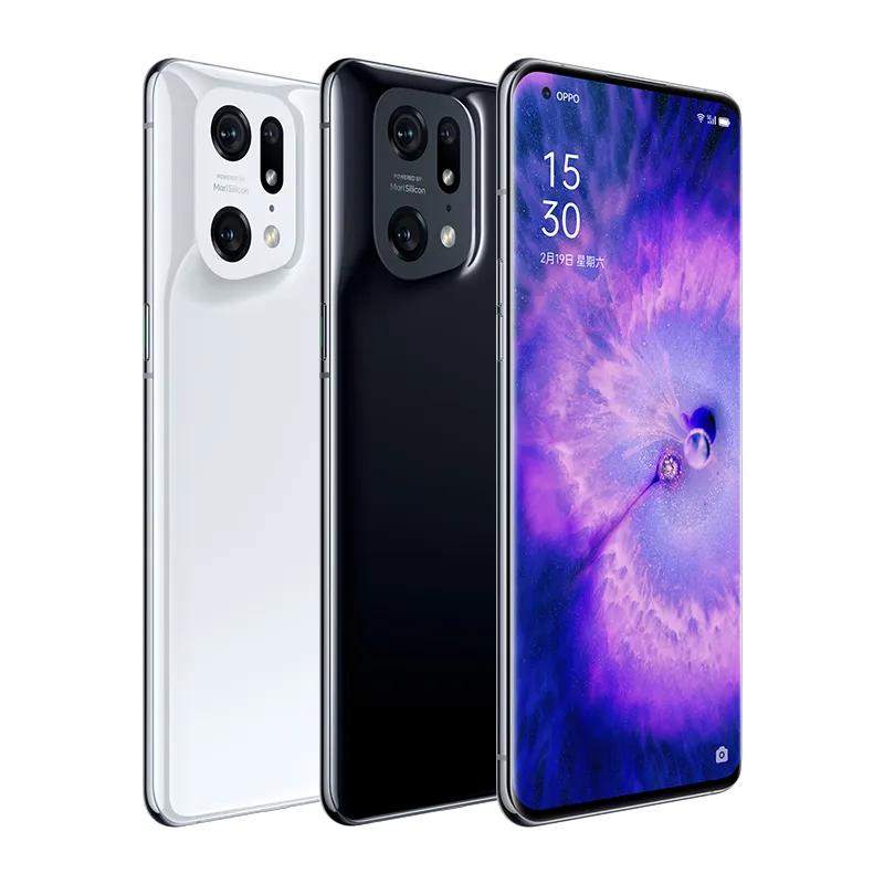 Oppo Outorlish Oppo Find X5 Pro 5G الهاتف المحمول 12GB RAM 256GB 512GB ROM OCTA CORE 50.0MP AI Snapdragon 8 GEN 1 Android 6.7 "منحني كامل الشاشة بصمات الأصابع وجه الهاتف المحمول