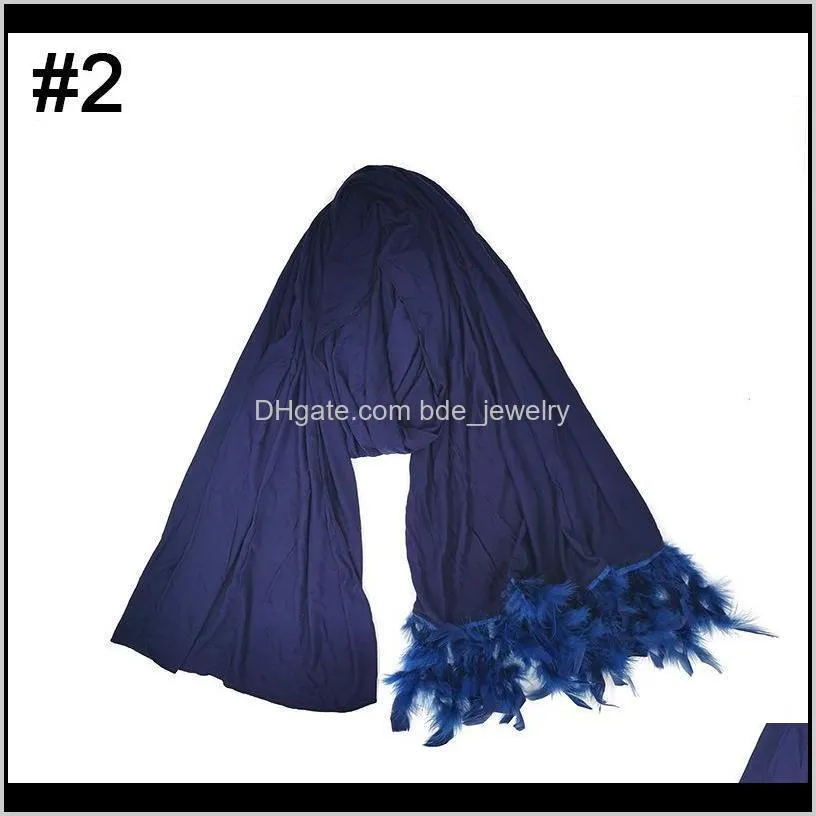 fashion women scarf thin shawls wraps lady solid female hijab stoles long foulard head scarves fs99