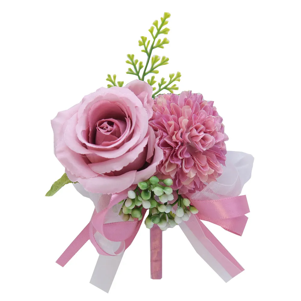 Corza Di Polso Fatti A Mano Boutonniere Con Fiori Di Rosa Peonia  Artificiale Rosa Rosso Arredamento Abiti Da Damigella Donore Da Damigella  Donore Da 1,65 € | DHgate, image size:1000x1000