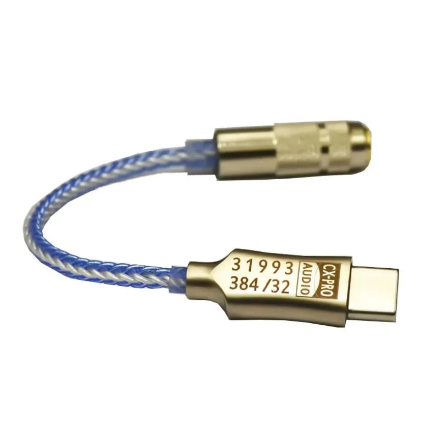 CX31993 Tip C Adaptörleri DAC Kulaklık Amp Dongle 3.5mm Çıkış Ile SNR128DB PCM 32B / 384KHZ Android için Windows10 Telefon Çağrı Ses USB