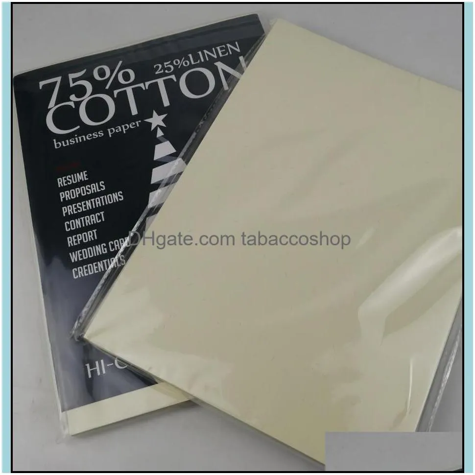 200 sheets bond paper 75% cotton 25% linen pass counterfeit pen test paper white color A4 paper