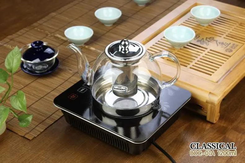 Heat Resistant Glass Teapot Electromagnetic Furnace