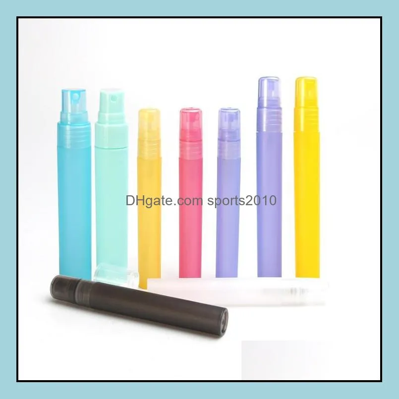 20ml Spray Perfume Bottles Factory Price Colorful Frosted Plastic Tube Empty Refillable Atomizer Perfume Bottles LX1620