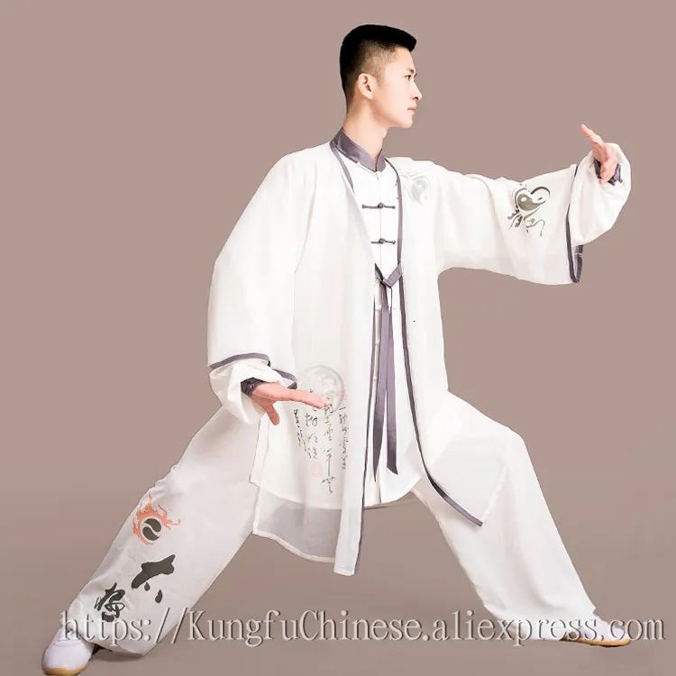 Chinois Tai chi uniforme kungfu vêtements arts martiaux vêtement taiji épée costume imprimé vêtements pour femmes hommes fille garçon enfants adultes