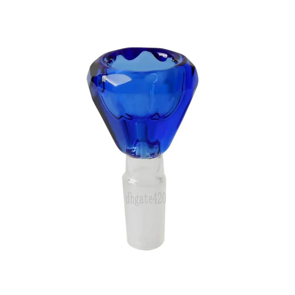 Smoking 14mm 18mm Male Blue Diamond Glass Bowl Colorful Bong Heady Bowls Accessories For Water Bongs Dab Oil Rigs