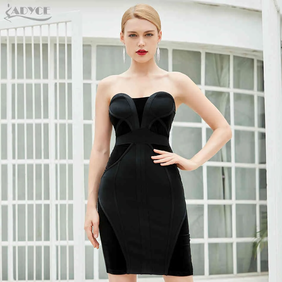 Save Big on Bulk Black Bandage Bodycon Dress Sleek Black Strapless Evening  Dress, Sleeveless Bodycon Bandage Mini Dress For Cocktail Party Runway