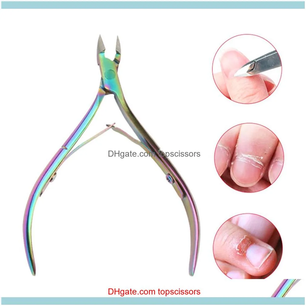 2 Pcs Cuticle Trimmer Unloading Pliers Pusher Set Stainless Steel Cuticle Peeling Scraping Tool Fader Nail Scissors Trimmer