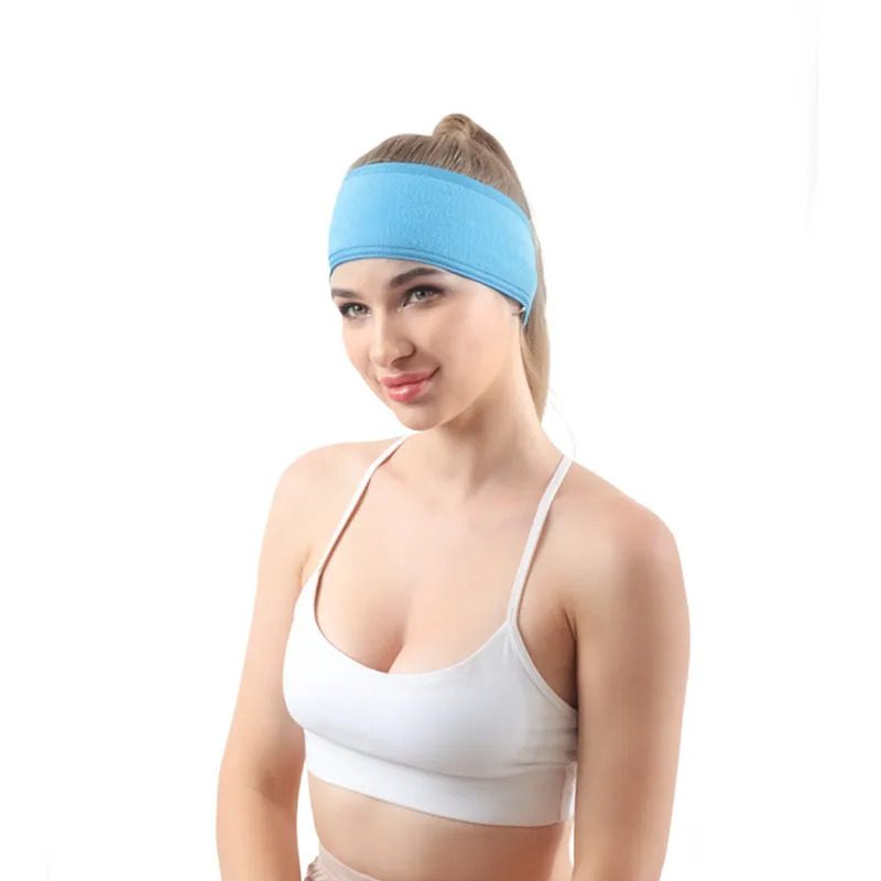 Double-sided terry cloth Headband face wash and makeup remover female sports yoga sweat anti-slip running headscarf hair accessories