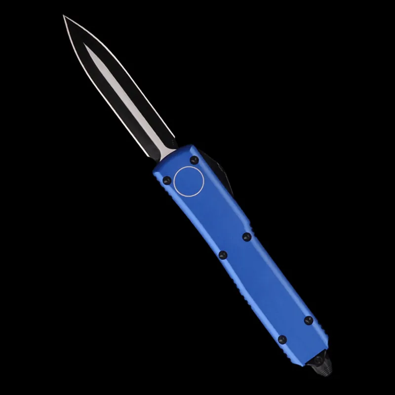 Schelin MT Otomatik Bıçak Cep Bıçaklar Otomatik Utx Katlanır Avcılık Yeşil Mavi Titanyum Kolu D2 Blade Kamp Araçları