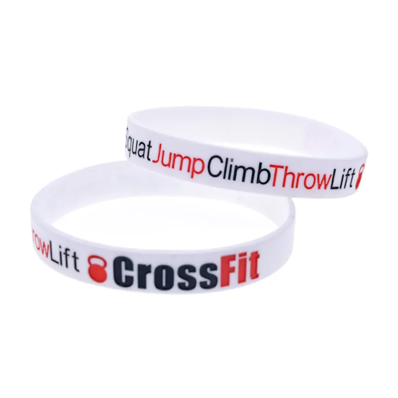 Bracciale In Gomma In Silicone CrossFit Regalo Sportivo Bianco Nero Largo 1 2 Pollici Di Dimensioni Adulte Da 4 58 DHgate