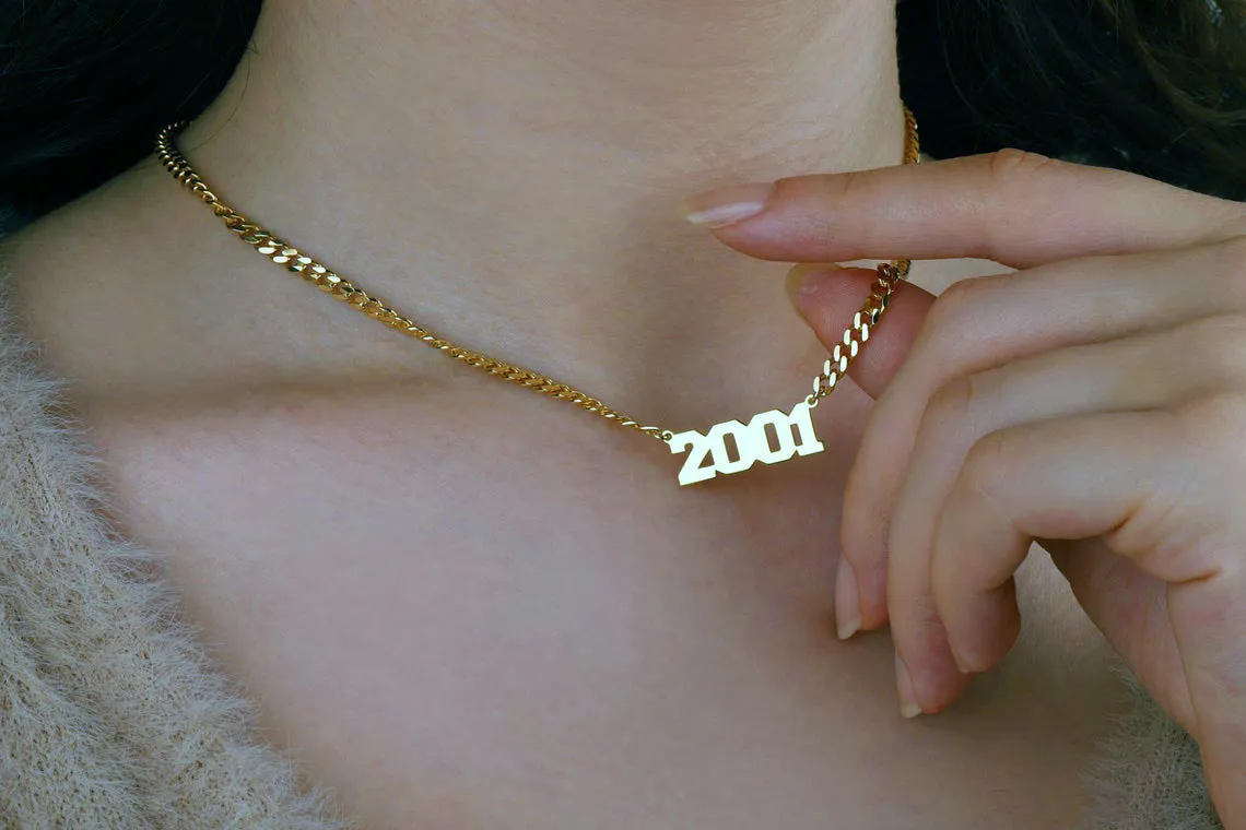 Custom Gold Chains Pendants, Stainless Steel Name Necklace