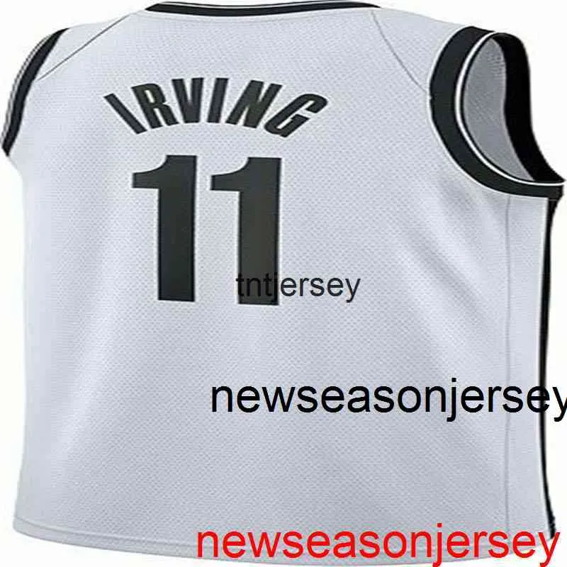 Ucuz Özel Kyrie Irving #11 Beyaz 2019-20 Swingman Jersey Dikişli Erkek Kadın Gençlik XS-6XL Basketbol Formaları