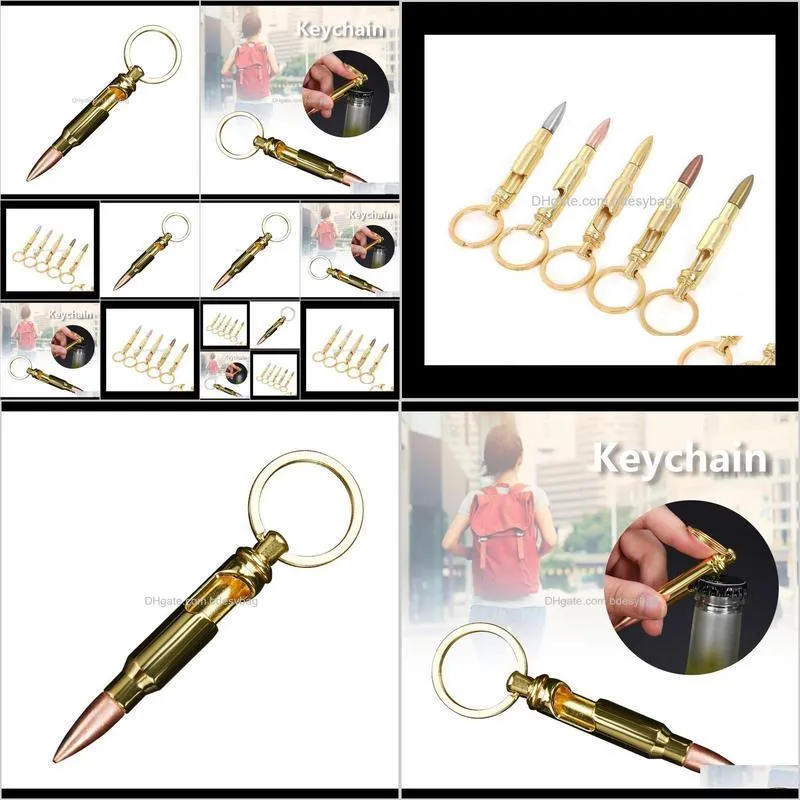 bullet key chain bottle opener portable bullet shape bottle opener aluminum soda bottle opener with key ring wedding