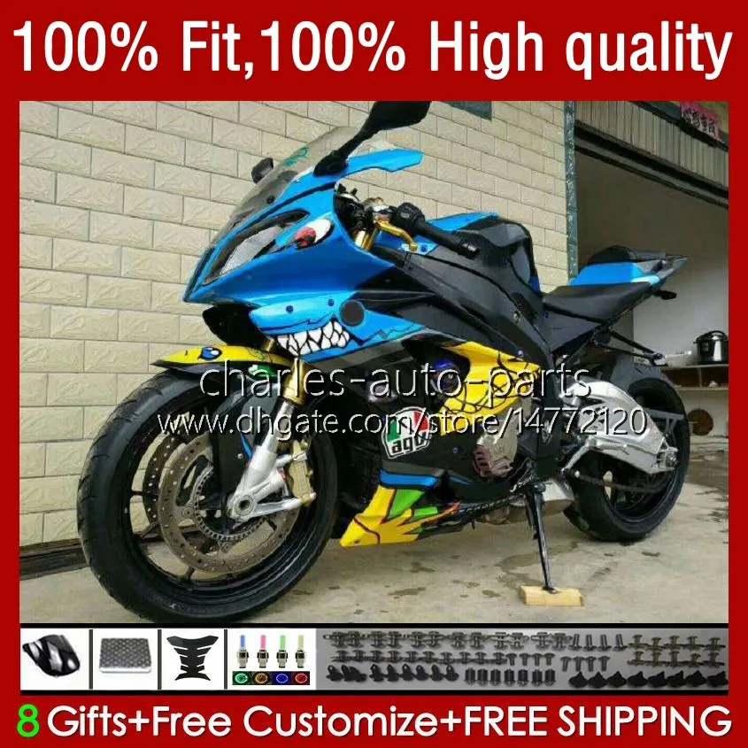 BMW S1000 S 1000RR 1000 RR 15-18 Bodywork 20NO.141 S1000-RR S1000RR 15 16 18 18 S-1000RR 2015 2016 2017 2018 S-1000 2015-2018 OEM 상어 블루 페어링