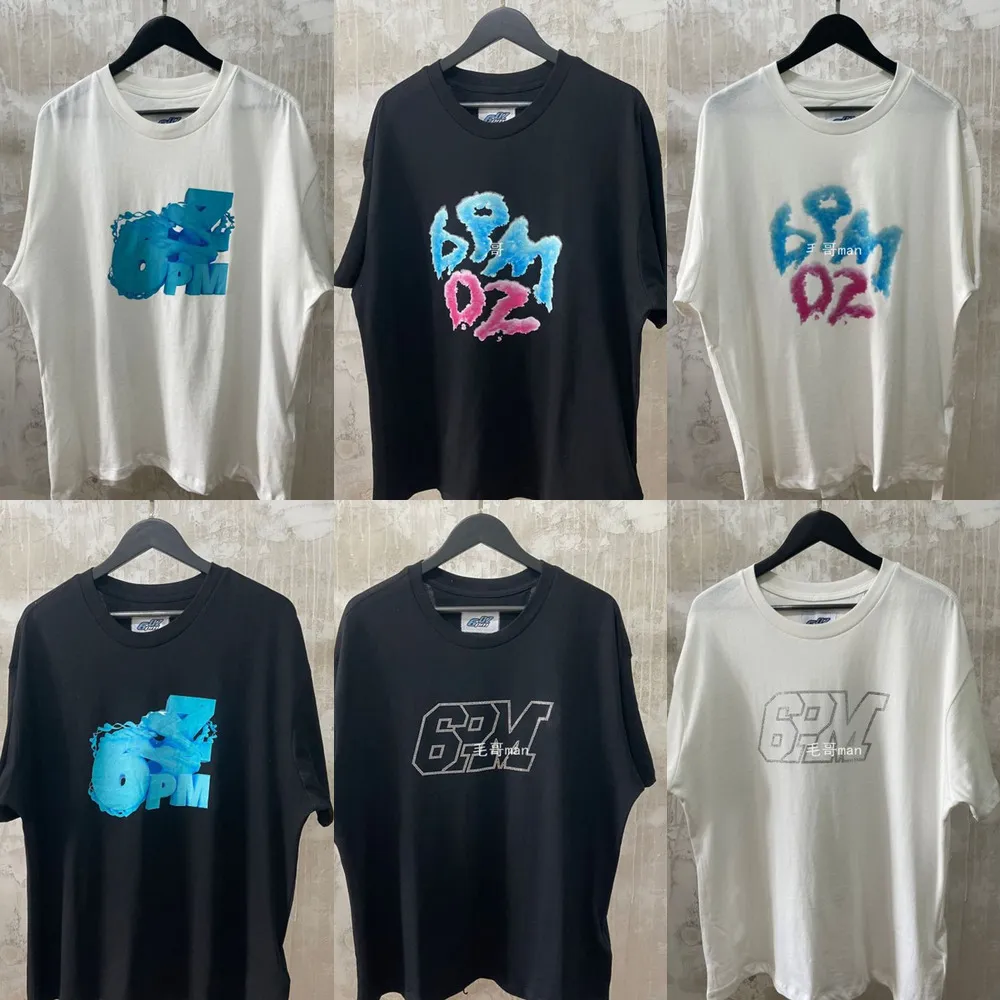 6PM SEIZOEN T-shirt Mannen Dames 3D Cartoon Tops Tee Shirts 6PSOENOEN T-shirt De beste kwaliteit 100% katoen Tees x0726